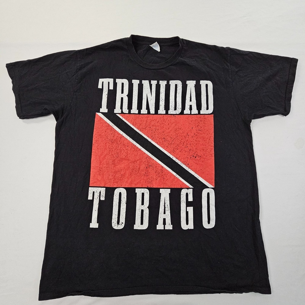 Trinidad Tobago Black Short Sleeve T-Shirt Men's XL